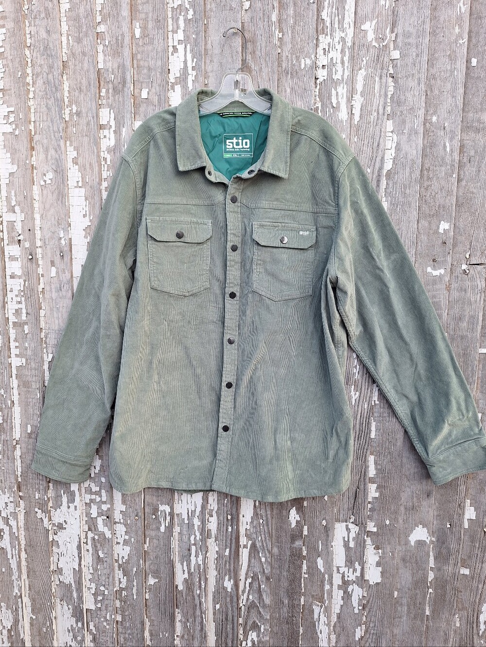 Stio - Men’s Saratoga Cord Shirt Sage Green XXL